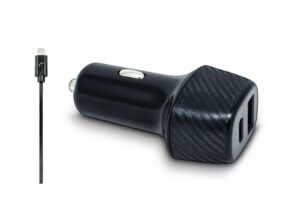 ערכת מטען מהיר לרכב 30W עם כבל מיקרו USB